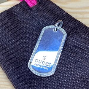 Gucci 925 Sterling silver/diamond Pendant